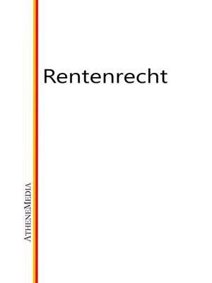 cover image of Rentenrecht